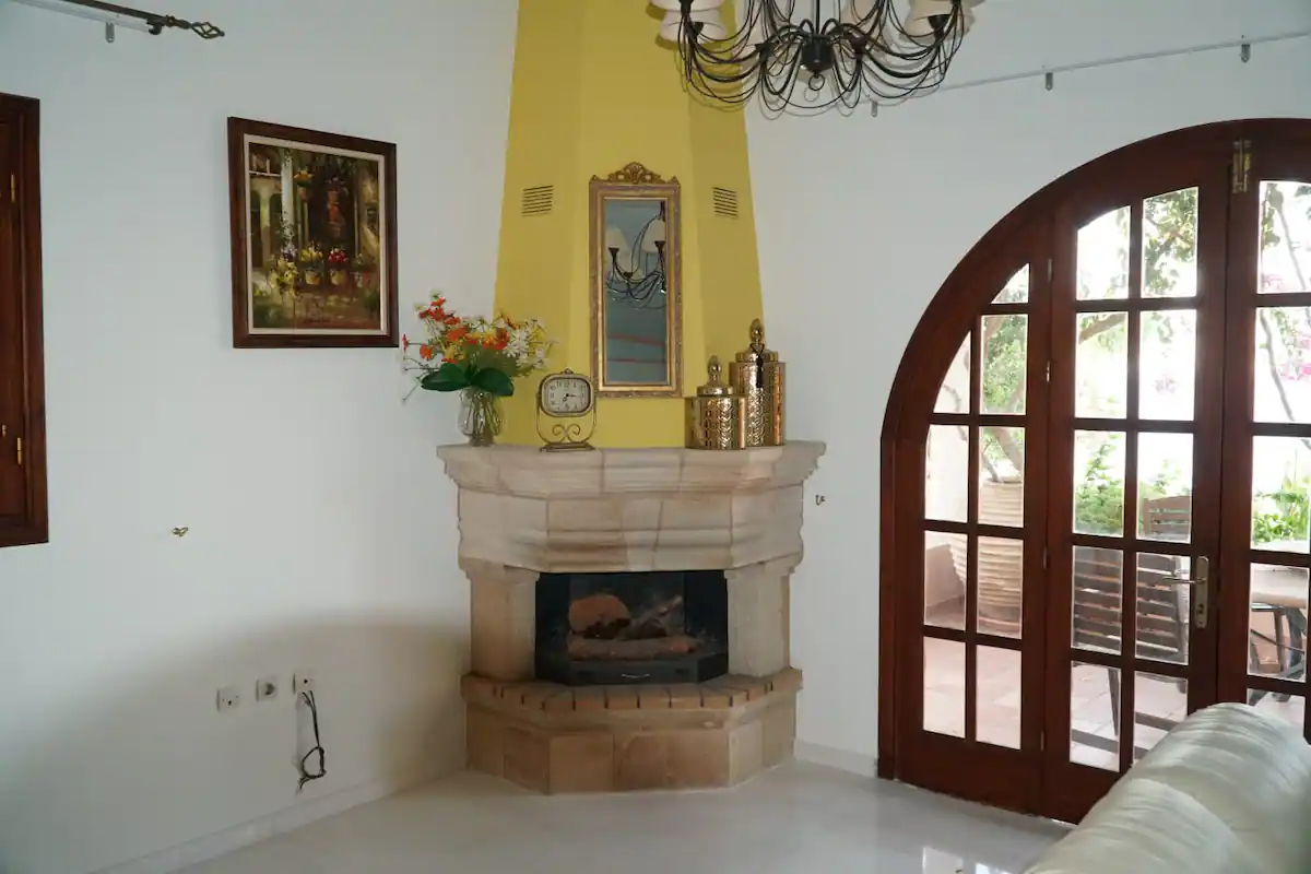 small villa - fireplace