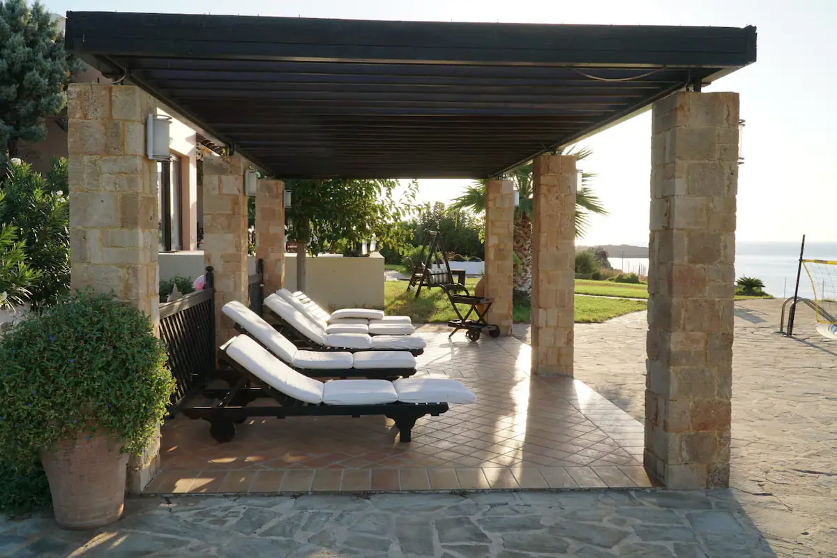 view - outside pool gazebo