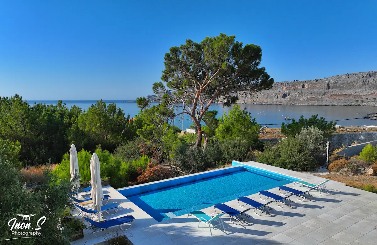 view - top pool and view