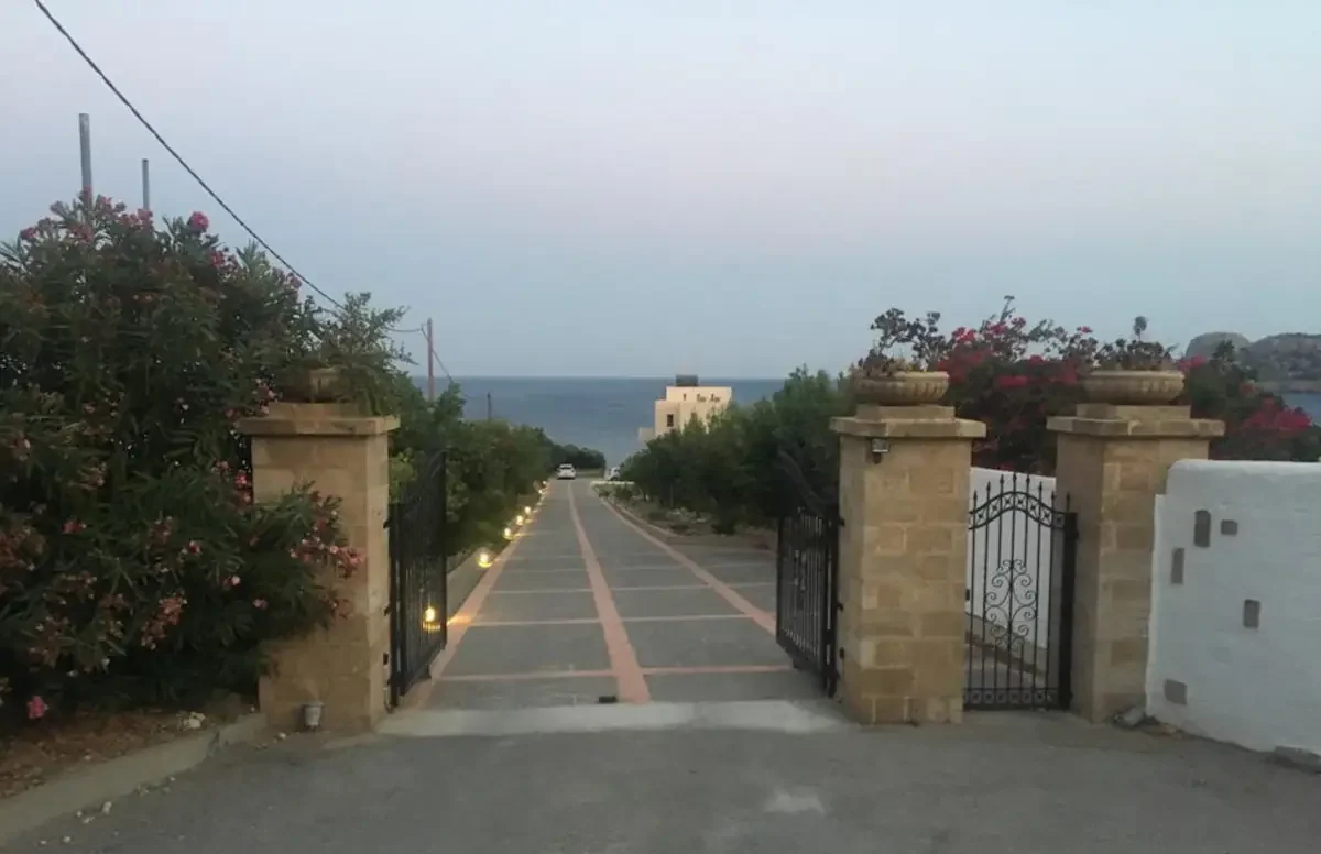 entrance to the private villa